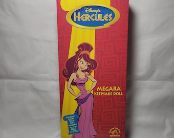 1997 Megara Keepsake Doll, Disney's Hercules, 15-Inch, Never Removed From Box