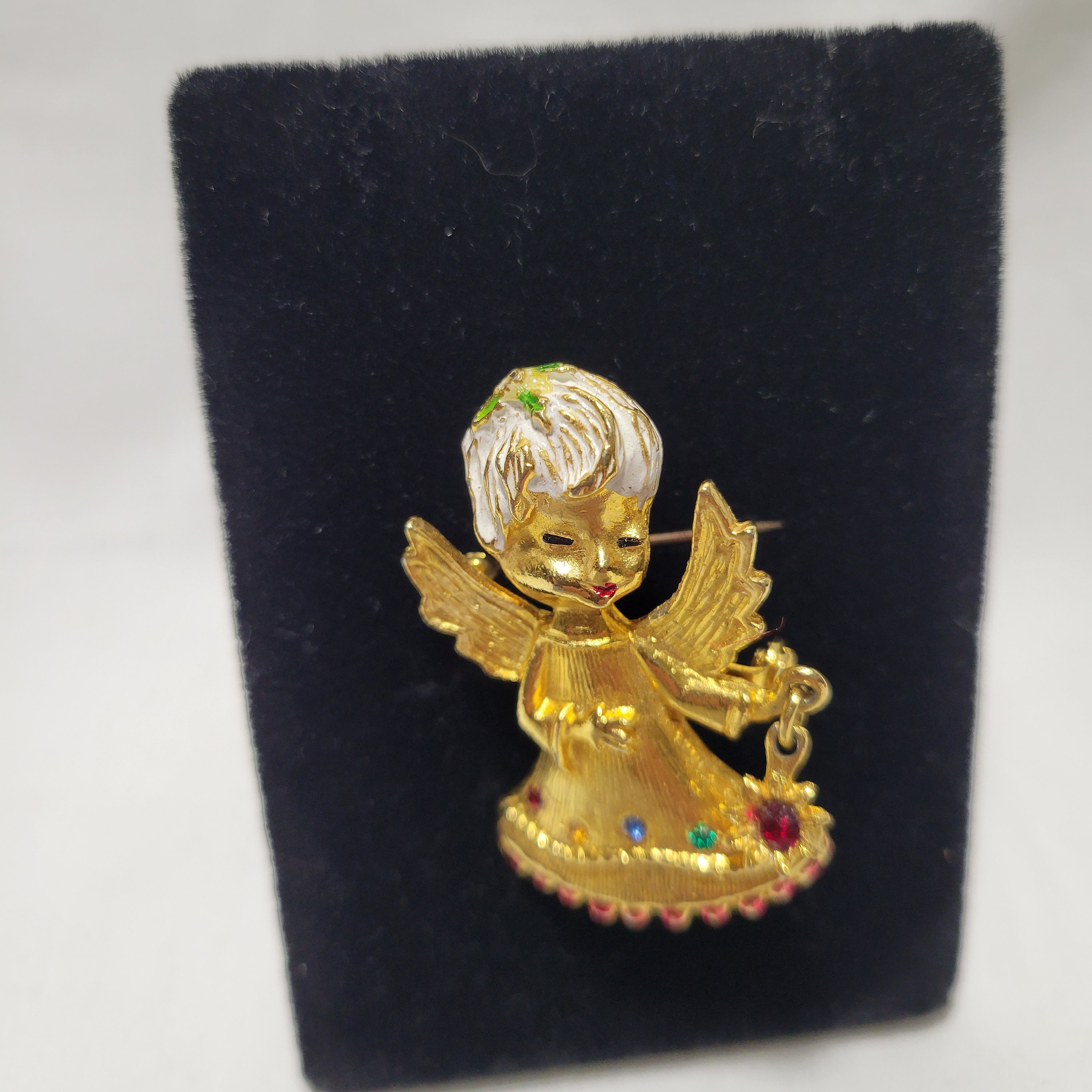 60s/70s Christmas Angel Pin Made in Italy - Etsy