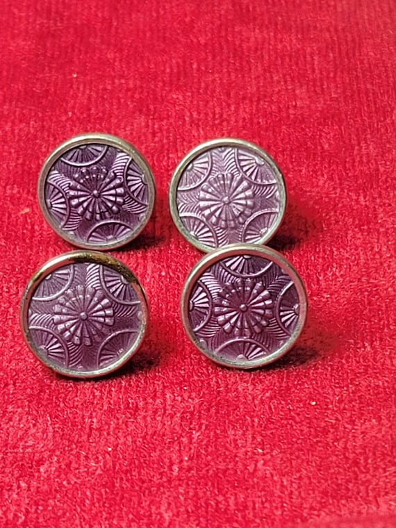 Antique "Kum-A-Part" Snap Cuff Links by Baer & Wi… - image 4