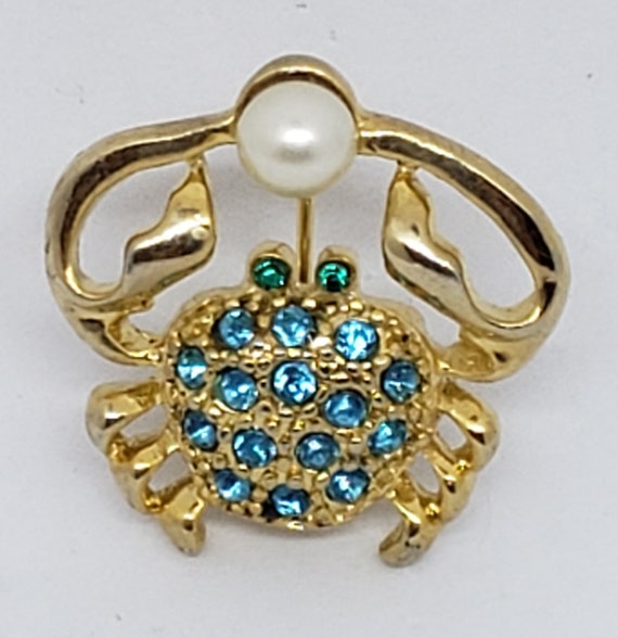 Fancy Crab Pin Signed A A I - image 1