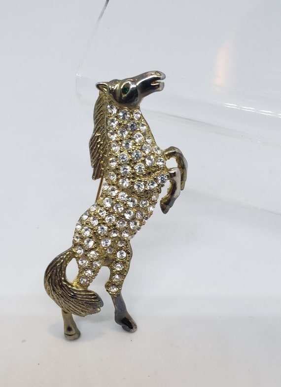 Rare and Fabulous Vintage Horse Brooch UNIQUE!