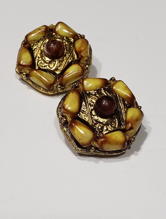 50's/60's Signed SELINI Clip-On Earrings