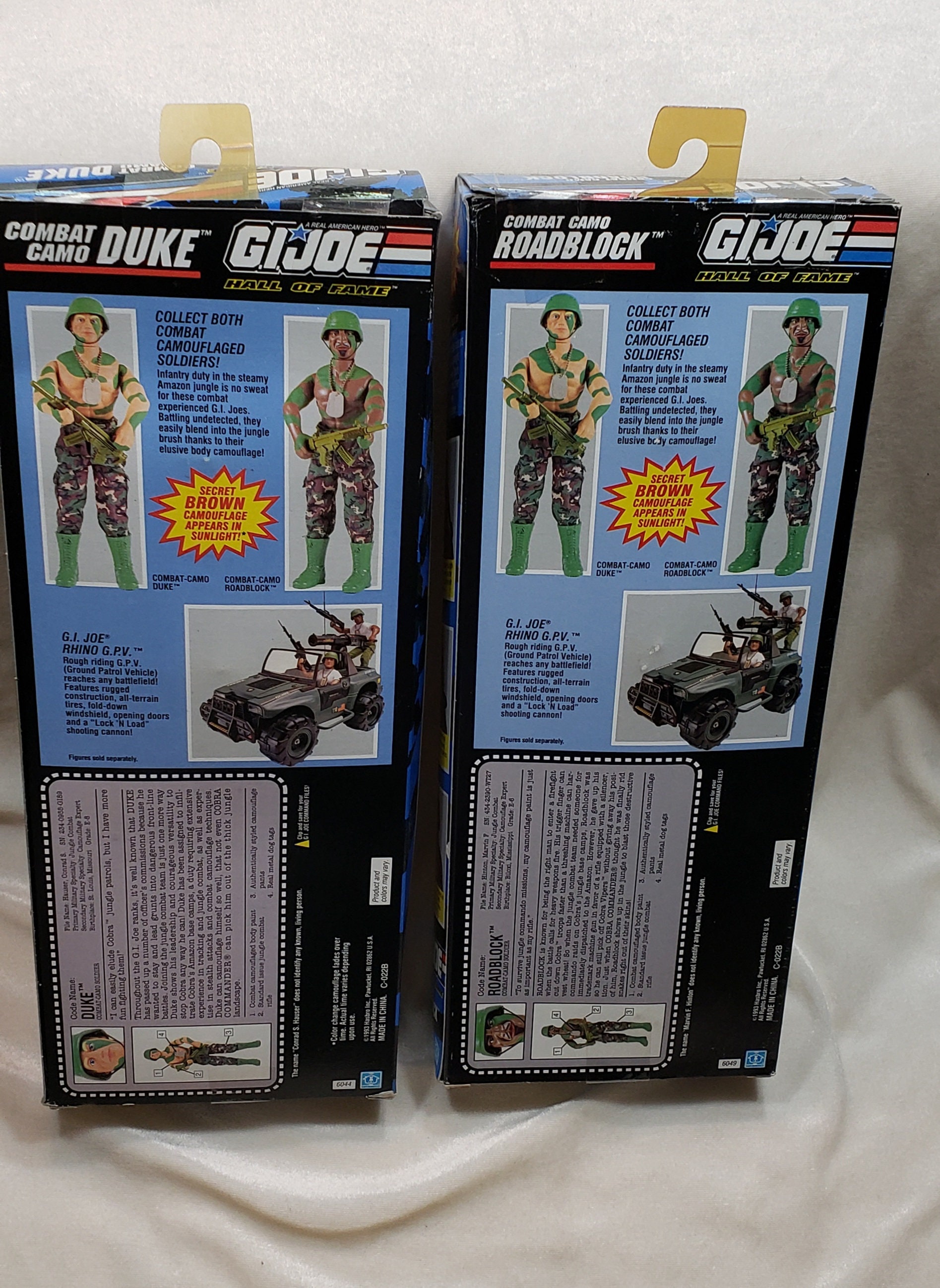 1993 G.I. Joe Hall of Fame Combat Camo Duke and Roadblock 1993 G.I. Joe Hall of Fame Combat Camo Duke and Roadblock
