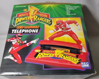 Montre Nelsonic Mighty Morphin Power Rangers 1994 – Red Ranger – Fonctionne, Neuve