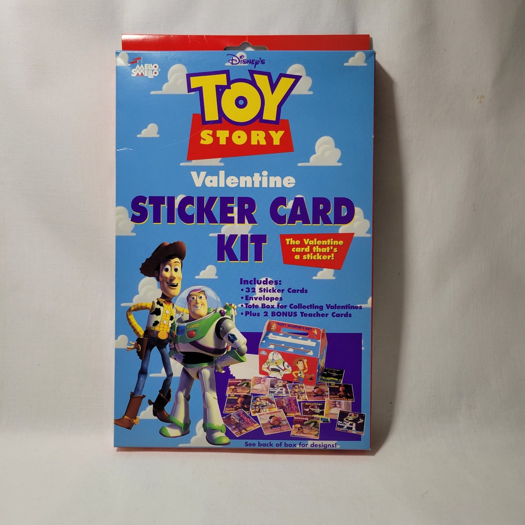 1996 TOY STORY Valentine Sticker Card Kit MINT Never Out of the Box Etsy