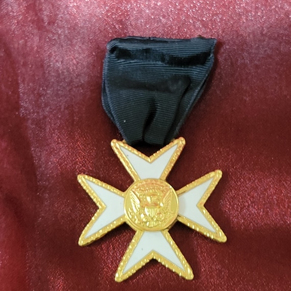 VINTAGE MASONIC KNIGHTS Templar Maltese Cross Eagle E Pluribus Unum £14 - Foto 4