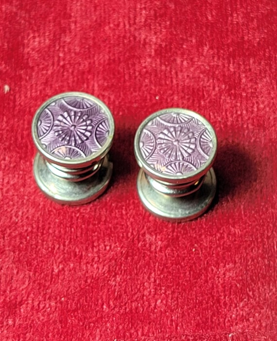 Antique "Kum-A-Part" Snap Cuff Links by Baer & Wi… - image 6