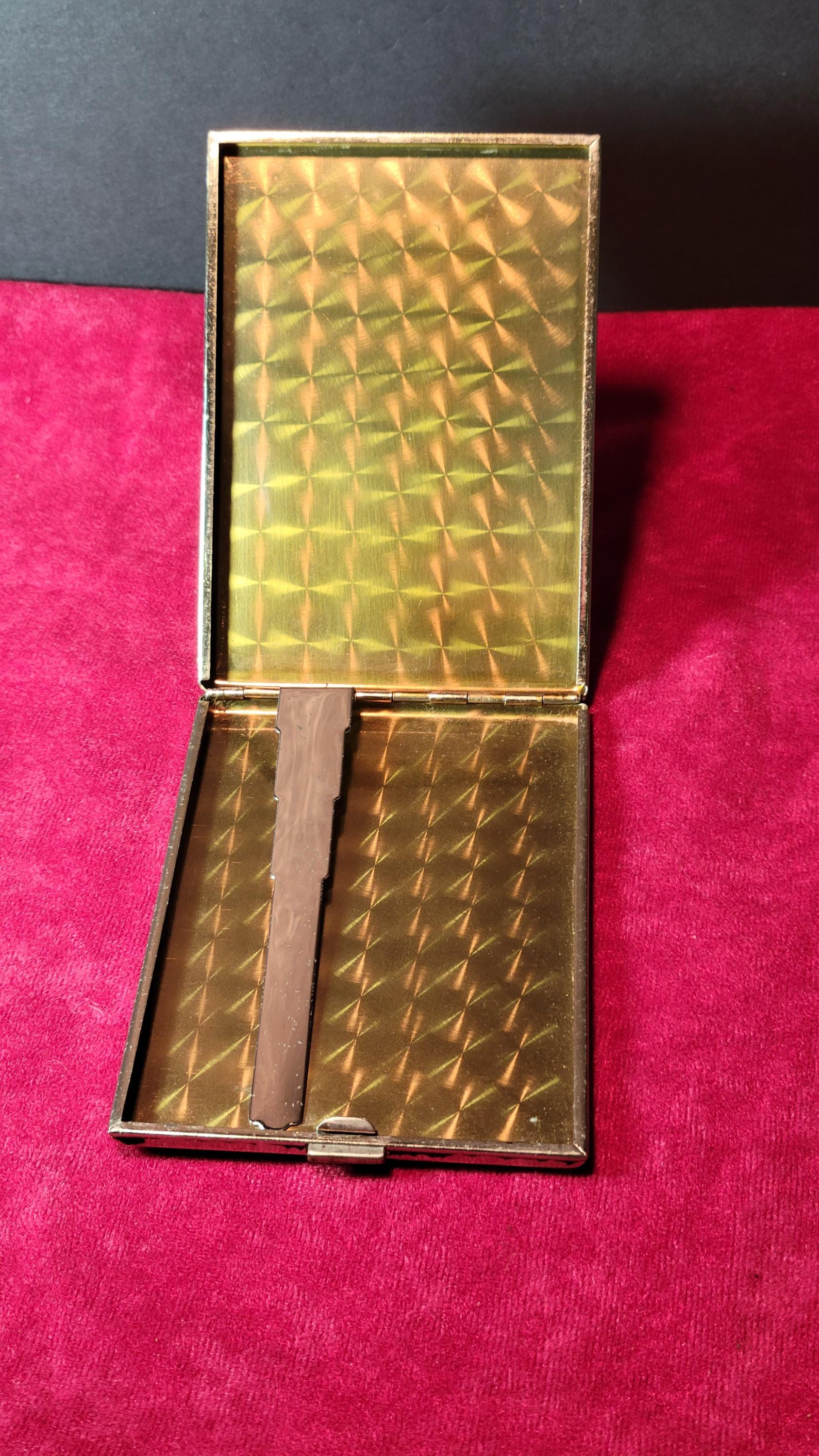 1940s U. S. Zone Germany Cigarette Case Silver/black