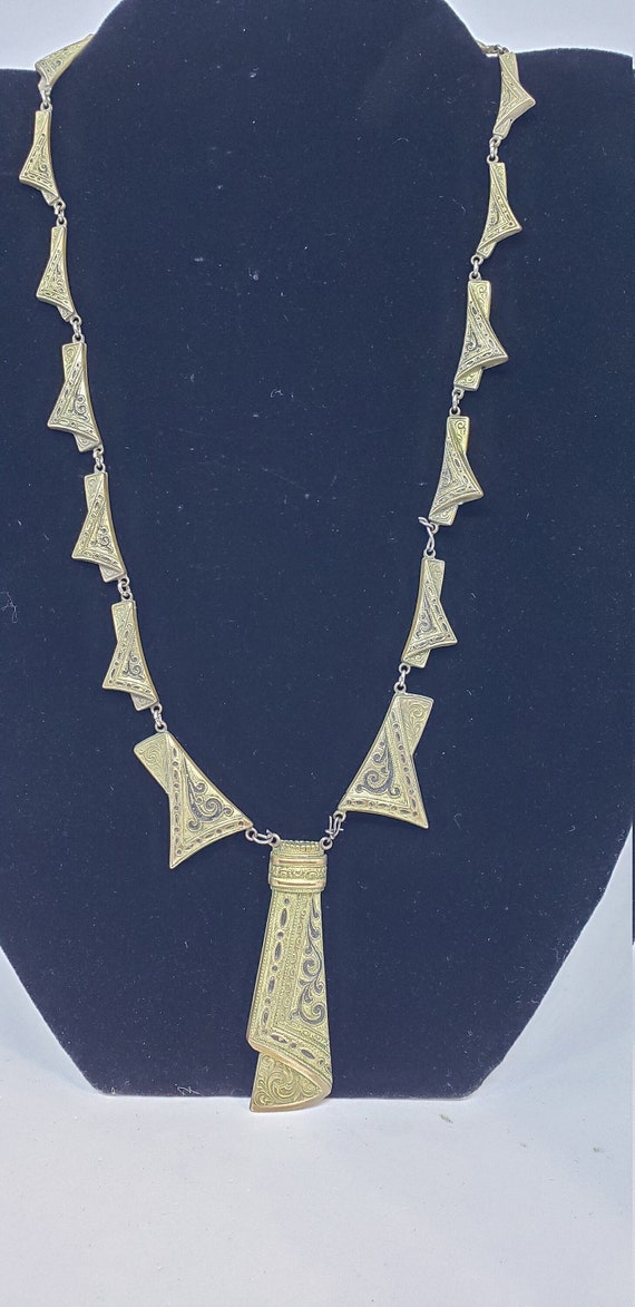Antique Egyptian Revival/Art Deco Period Necklace Ama… - Gem
