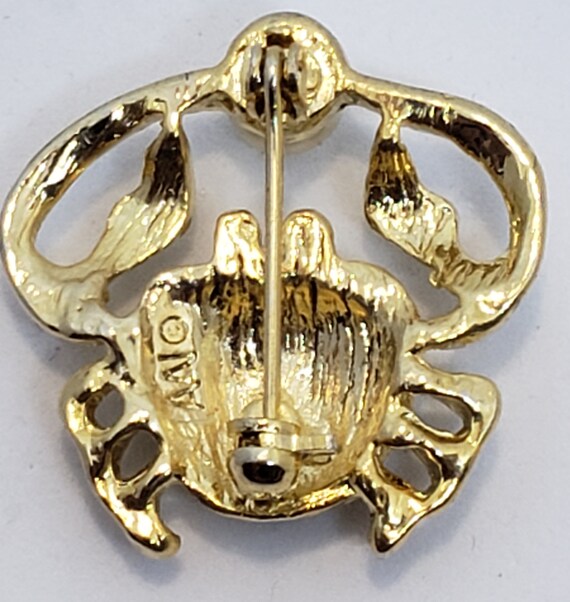 Fancy Crab Pin Signed A A I - image 3
