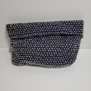 ¡Clutch azul marino de los años 50 y 60, único!