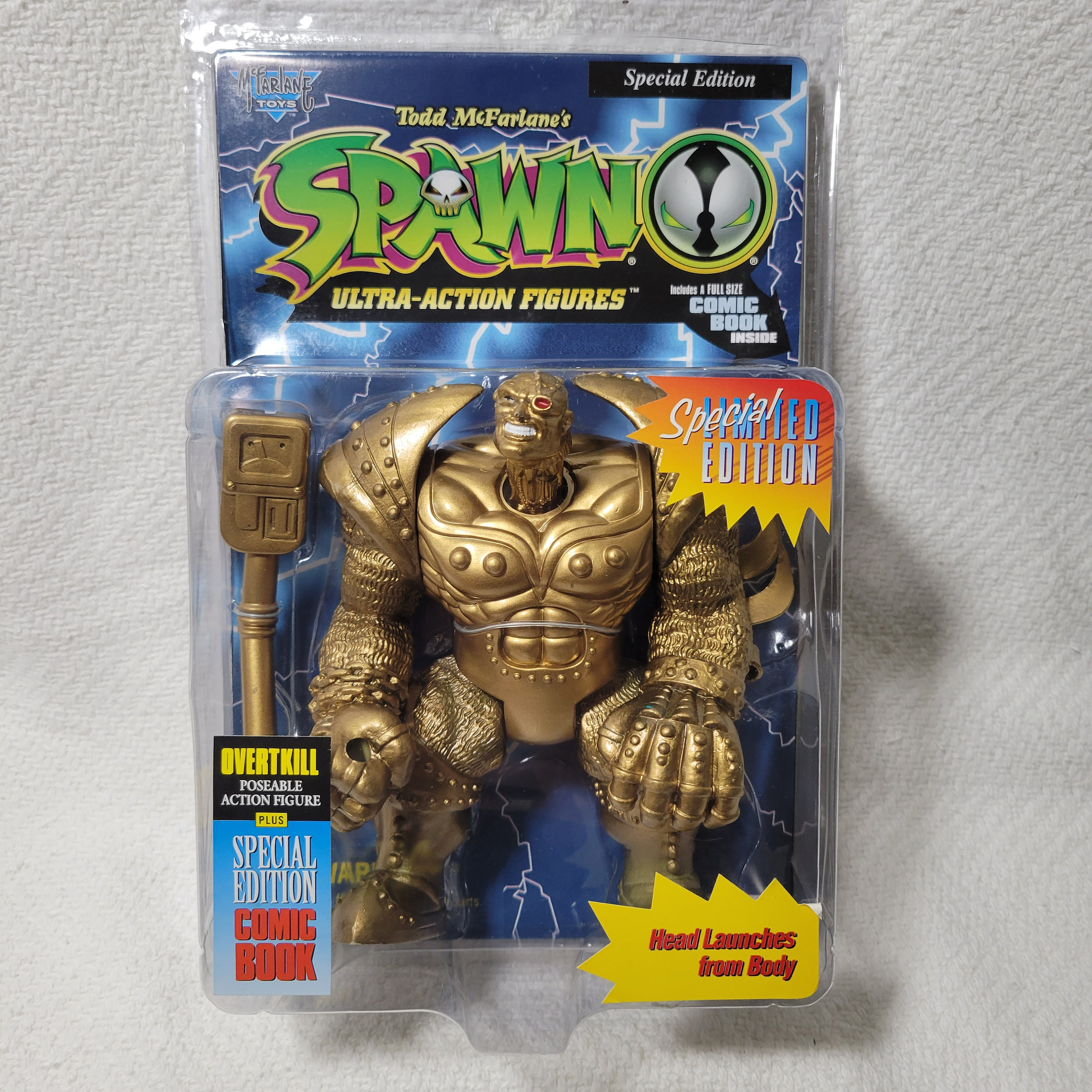 MINT! 1996 Spawn GOLD OVERTKILL Special Limited Edition With