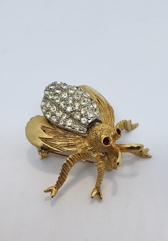 Signed HAR Vintage Fly / Bug Pin 50s/60s Unique F… - image 1