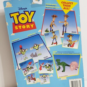 MINT TOY STORY Original Kicking Woody 6" Action Figure on Card Thinkway Toys image 3