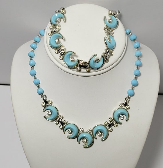 50s/60s KRAMER Vintage Necklace and Bracelet Set - image 1