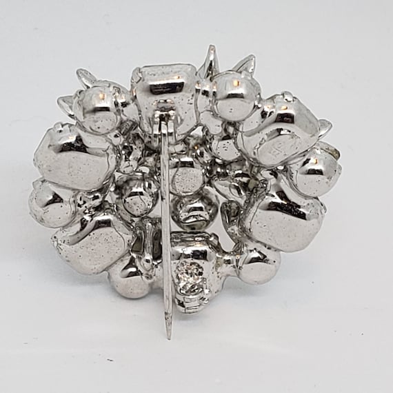 Vintage WEISS Ice Crystal Brooch 1950's - image 3