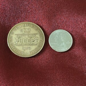 1979 Vintage 0ne Dollar Gaming Token SOUTH TAHOE NUGGET Nevada