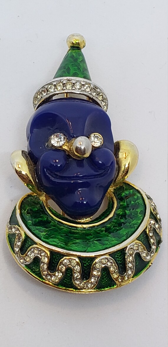Vintage Hattie Carnegie Clown Brooch