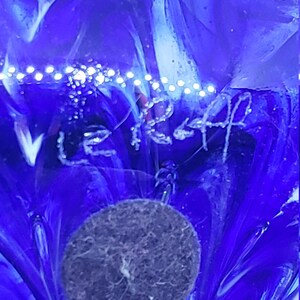 Signed L.C. Roff Vintage Cobalt Art Glass Paperweight - Etsy