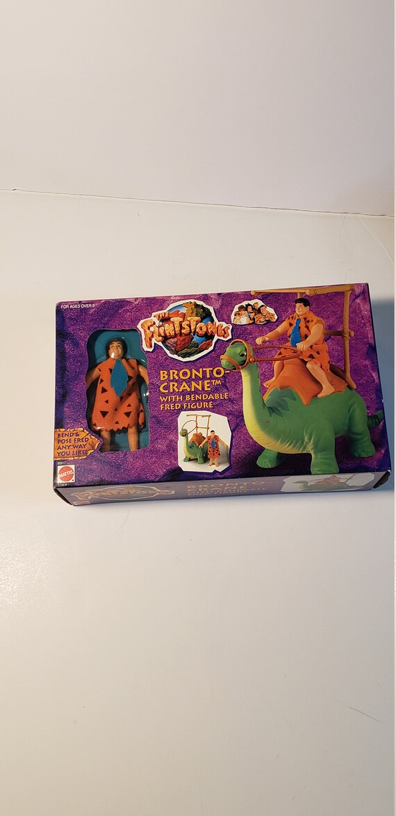 1993 FLINTSTONES BRONTO-CRANE With Fred Flintstone - Etsy