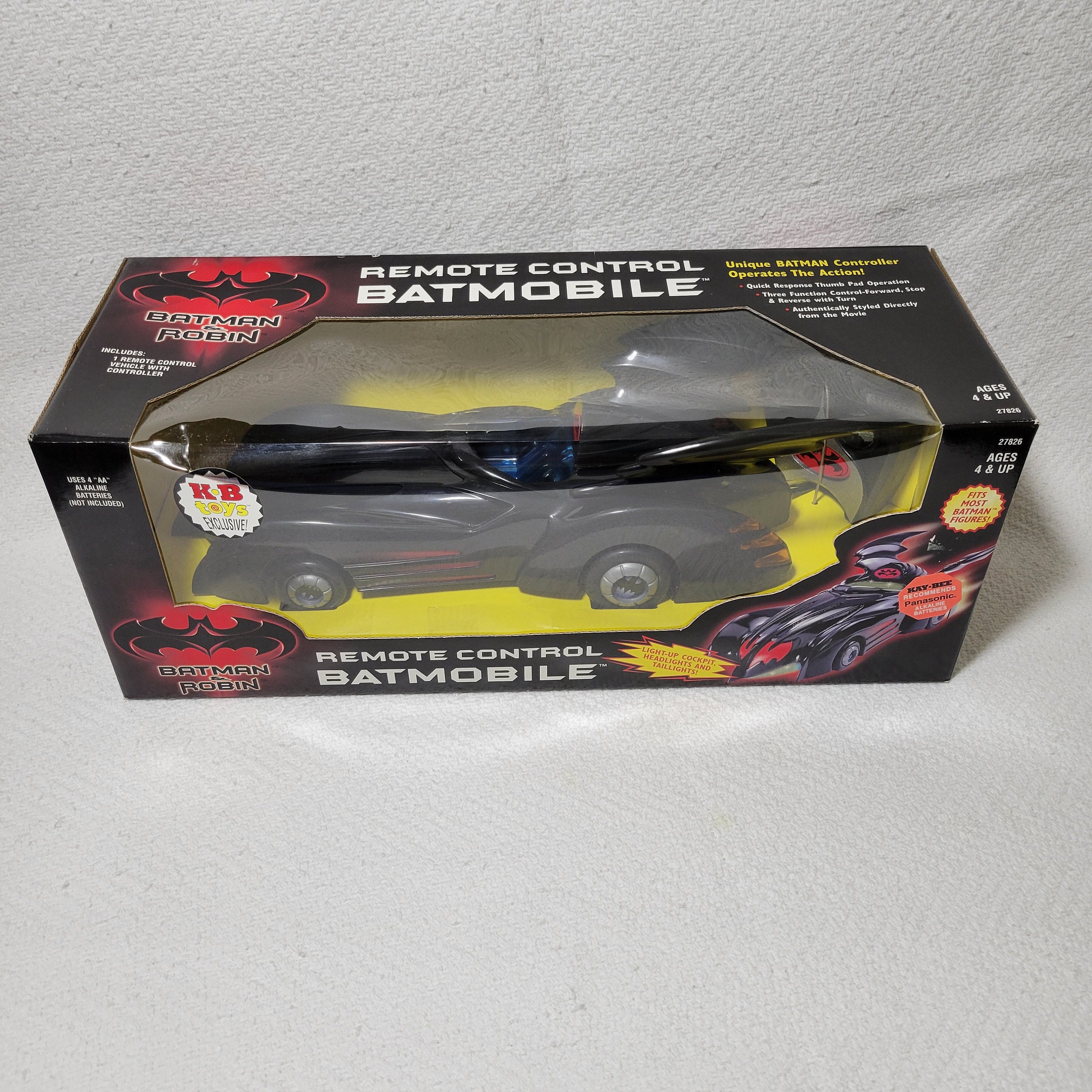 1997 Batman & Robin BATMOBILE Télécommande NEUF -  France