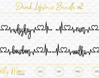 Lebensmittel Lifeline Svg Bundle 1 Ausgeschnittene Datei Etsy