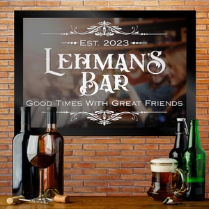 BEST BAR MIRRORS • Pub signs • 2025 Coolest Designs • Free Delivery • 5 Star Reviews • Handmade • Custom Designs • Better Finish Than Laser
