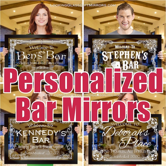 Personalized 2024 bar mirror