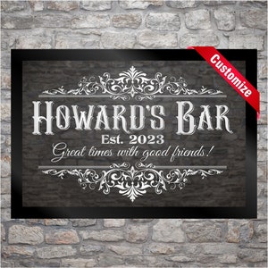 BIGGEST BAR MIRRORS On Etsy • Huge 46&quot;x34&quot; Framed Size • Fast Mockups & Fast Dispatch • 100&#39;s Of 5-Star Reviews • We Welcome Customizations