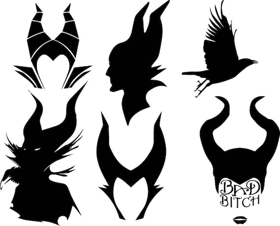 Download Disney Maleficent Monogram Cutting Files and Clipart Svg ...