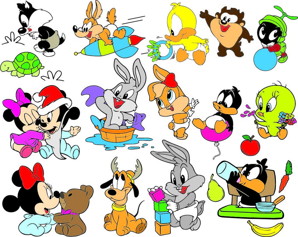 Baby Looney Tunes Cutting Files and Clipart Svg Png Eps Dxf Etsy