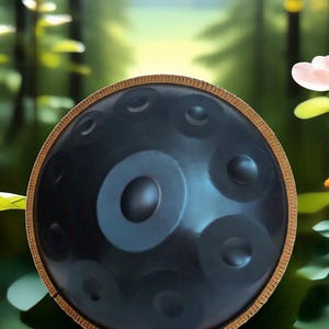 Handpan 440hz meditation handmade handcrafted hand pan hand drum hang music percussion instrument relax rare gift unique unusual