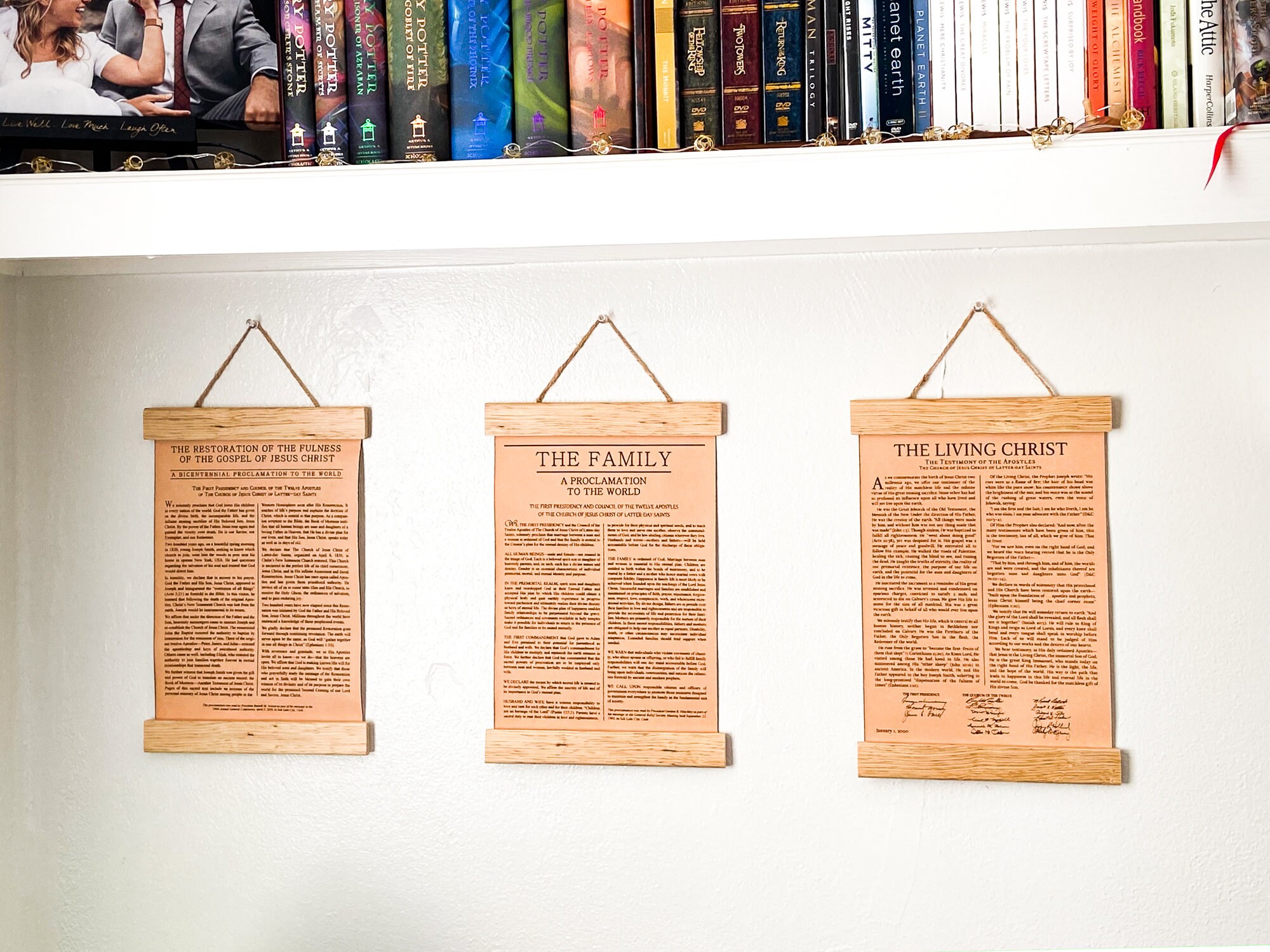 Frame For Proclamation LDS Leather and Wood Framed Proclamations: Proclamation to the World ...