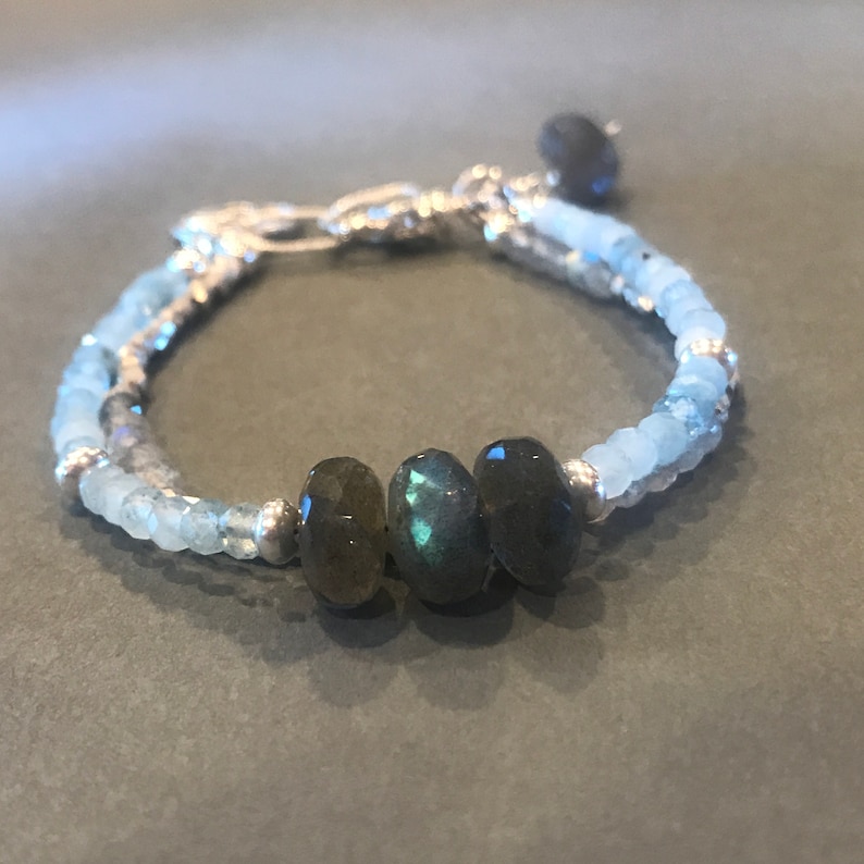 sterling silver Labradorite bracelet