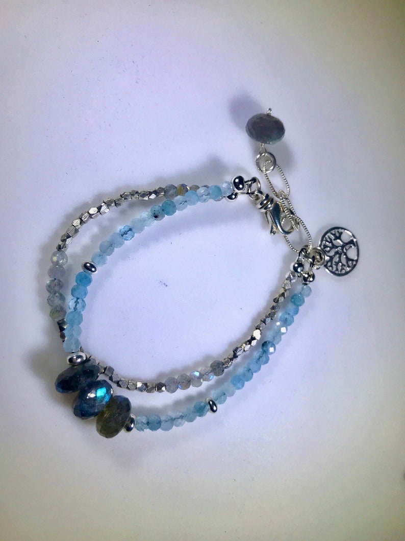 sterling silver Labradorite bracelet
