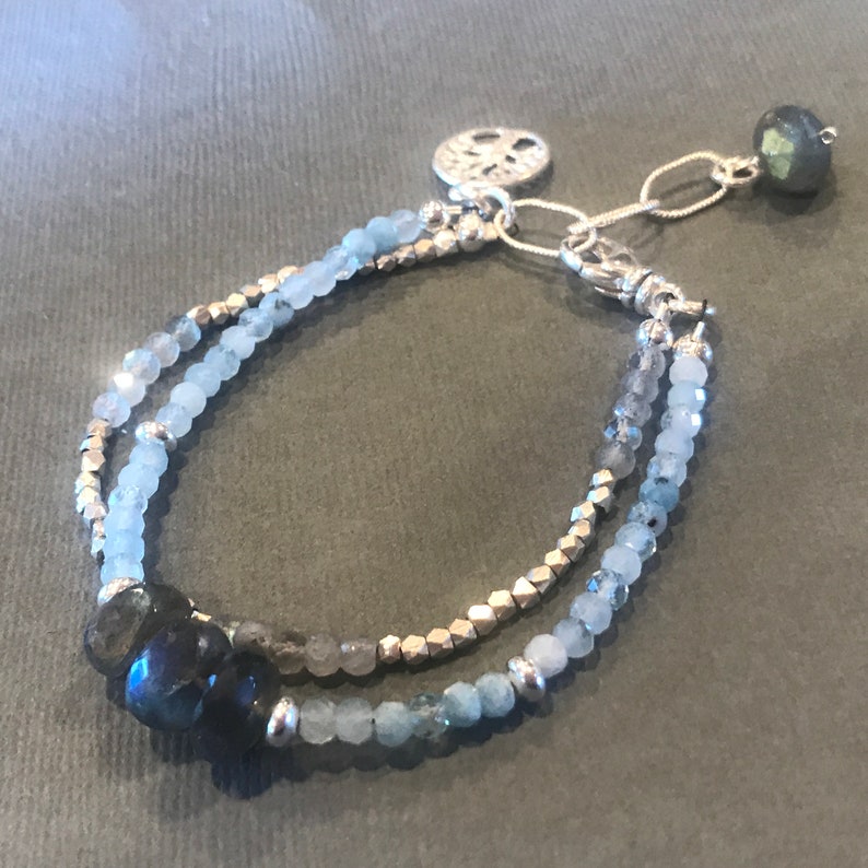 sterling silver Labradorite bracelet