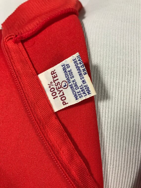 1970's Red Mockneck Shirt - image 5