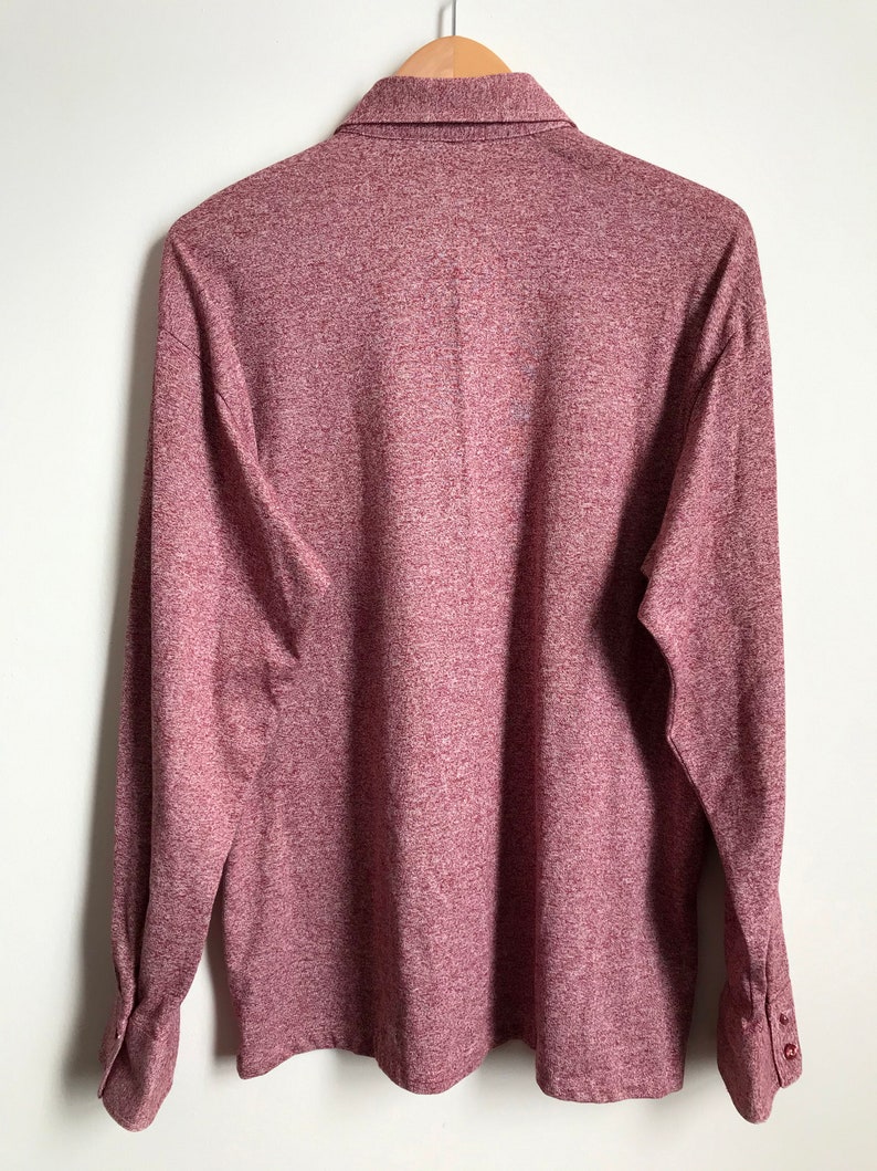 50/'s 60/'s Men/'s Shirt Red Heather Button Down Christmas Shirt XL Christmas Shirt XL Red Button Down Donegal