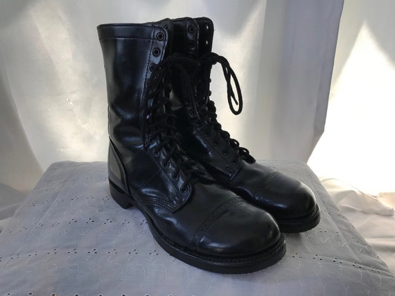 black leather jump boots