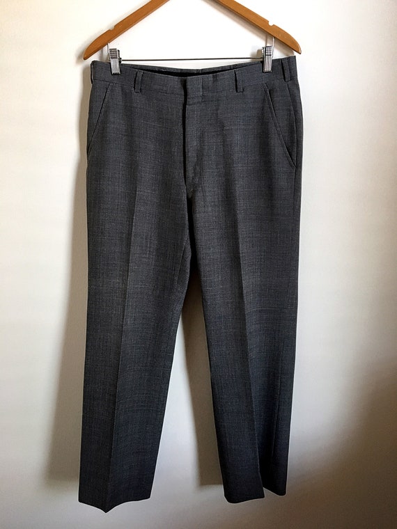 70's Men's Slacks / Gray Sports Slacks / Vintage G
