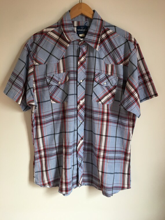 wrangler short sleeve pearl snap shirts