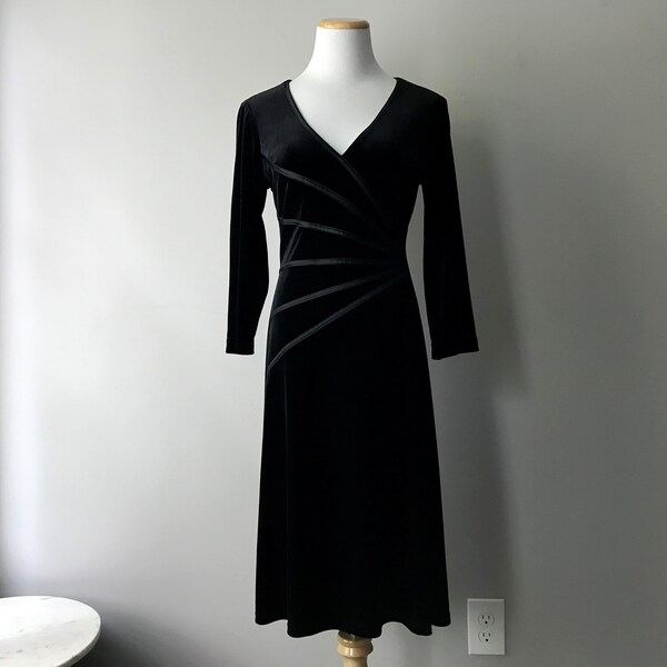 Black Velvet Dress Etsy
