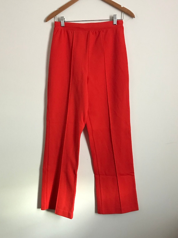 Orange High Rise Pants / Size S / Orange Mod Pants