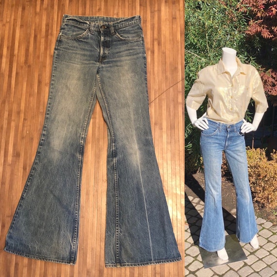 vintage 1970s levi genderfluid orange tab high wai