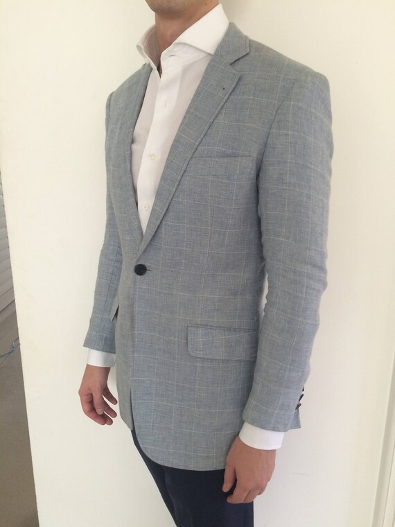 Blue Linen Jacket