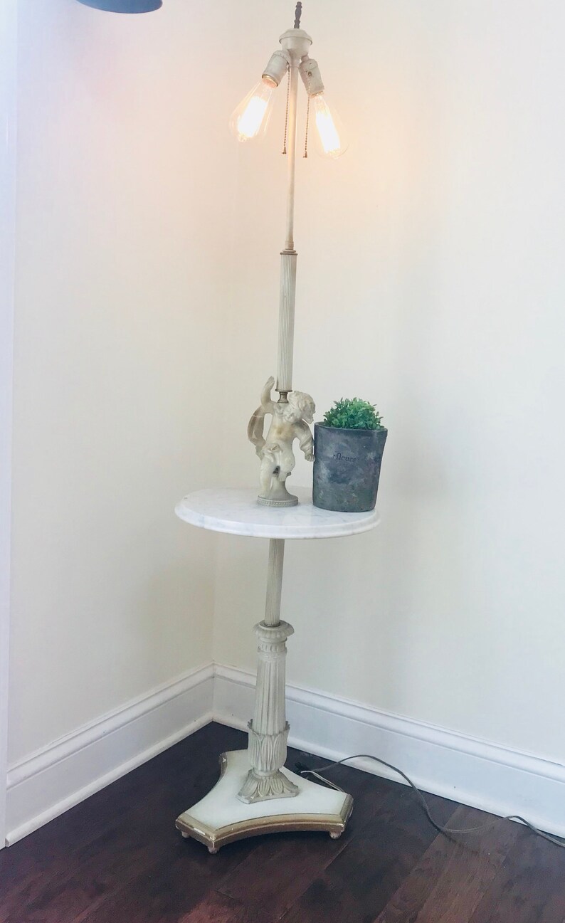 Local Pickup Only Antique Cherub Floor Lamp Image 0