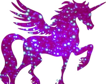 unicorn silhouette etsy