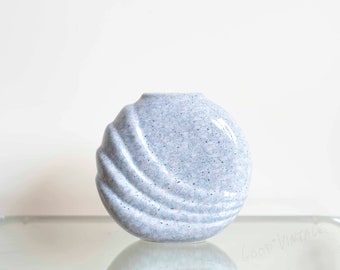 Beautiful 80s vase // Speckled violet, grey and black //  West Germany style // Good Vintage Lifestyle
