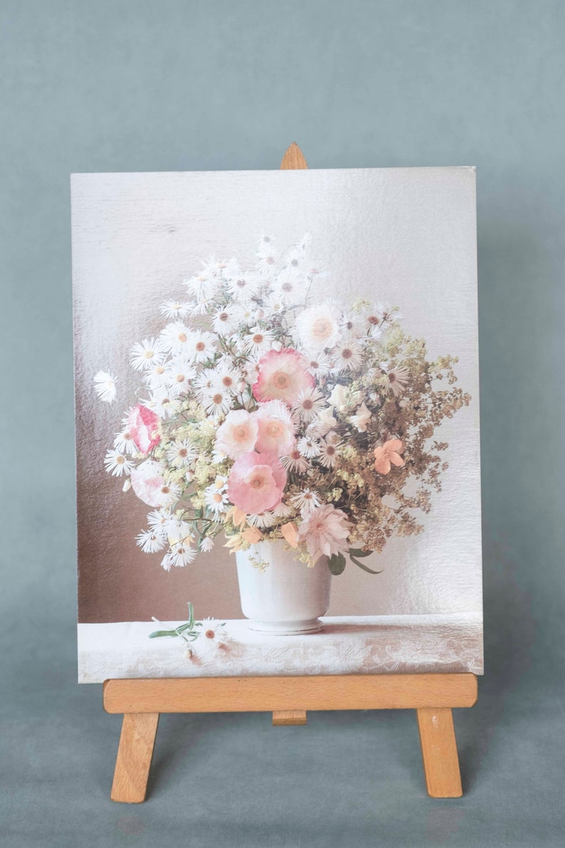 Netherlands Good Vintage Lifestyle Beautiful vintage poster flower bouquet Still life Christel Rosenfeld no 1563 Collector/'s Art