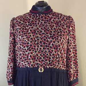 3X, 1920&#39;s Reproduction Day Dress, NAUTICAL